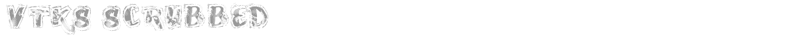 VTKS Scrubbled font preview